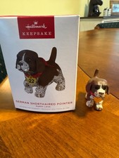 HALLMARK ORNAMENT 2022 PUPPY LOVE GERMAN SHORTHAIRED POINTER 32ND MINT IN BOX