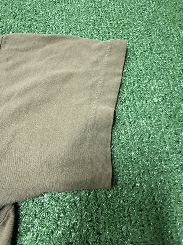 Vintage 80s Blank T-Shirt Olive Green Men’s Size Large Single Stitch MARKED VTG - Bild 4 von 13