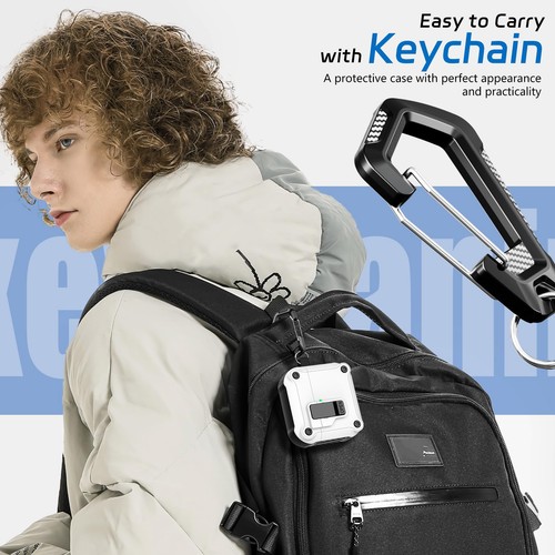 Funda para AirPods 4 2024, bloqueo seguro y diseño de apertura automática para Apple AirPods 4th... - Imagen 7 de 7