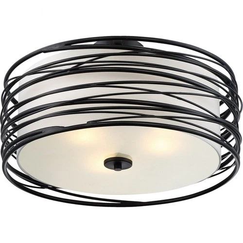 Spiral - Three Light Semi-Flush Mount Semi-Flush Mount Quoizel Lighting SPL1720K - Picture 3 of 4