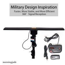 990 Miles Outdoor Long Range Amplified HD TV Antenna High Gain 20±3dB UHF/VHF/FM