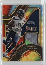 2020 Panini Select Select Swatches Patch Tie-Dye Prizm 8/25 DK Metcalf #SS-DKM