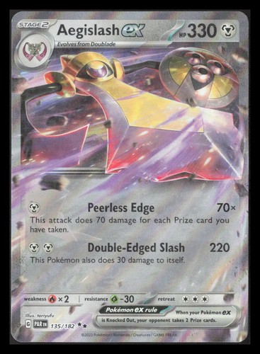 Aegislash ex Double Rare SV04: Paradox Rift 135/182 NM - Picture 1 of 2