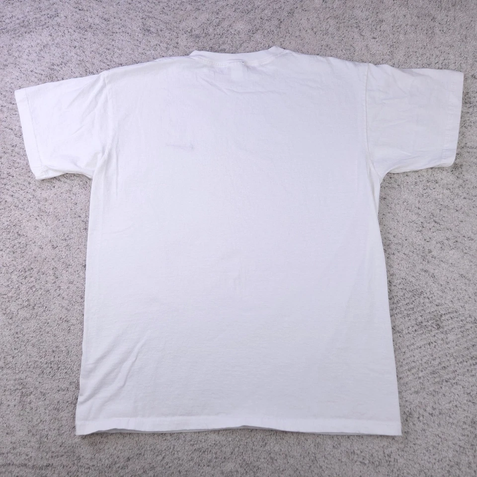 Camiseta Nike De Colección Para Hombre Grande Etiqueta Blanca Hecha en EE. UU. Logo Swoosh Años 90 Cuello Redondo Foto 2 de 4