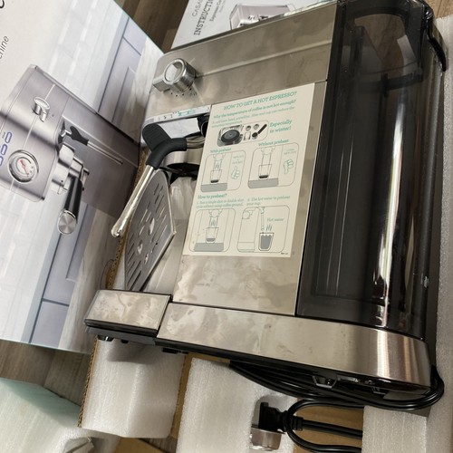 CASABREWS CM5418BC-UL Silver Black 20 Bar Espresso Coffee Machine/ax - Picture 2 of 9