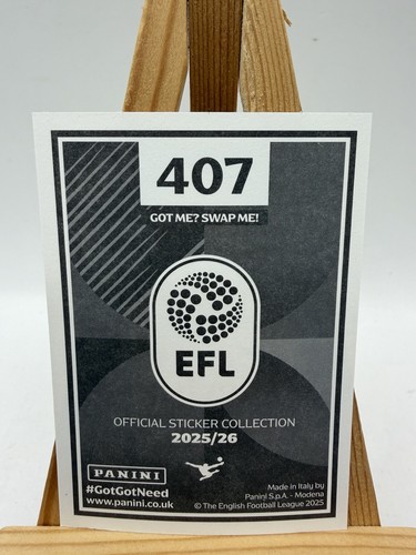 PANINI EFL 2025 - 26  STICKER Cameron Burgess Swansea City #407 - Picture 2 of 4