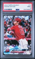 2018 TOPPS HOLIDAY #17 SHOHEI OHTANI ROOKIE RC PSA 9