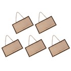  5 Pcs House Plaques for outside Number Wood Sign Blank Hanging Tag