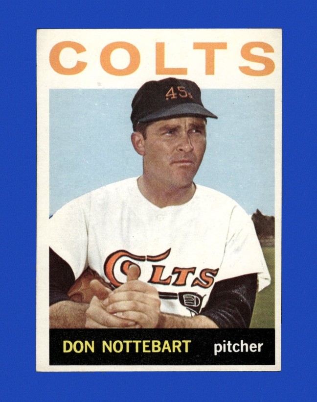 1964 Topps Set-Break #434 Don Nottebart EX-EXMINT *GMCARDS*