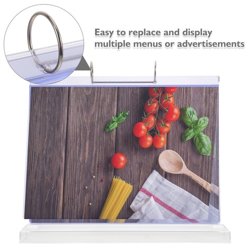  Tabletop Sign Holder Marketing Stand Desktop Display Base D'affichage - Picture 7 of 12