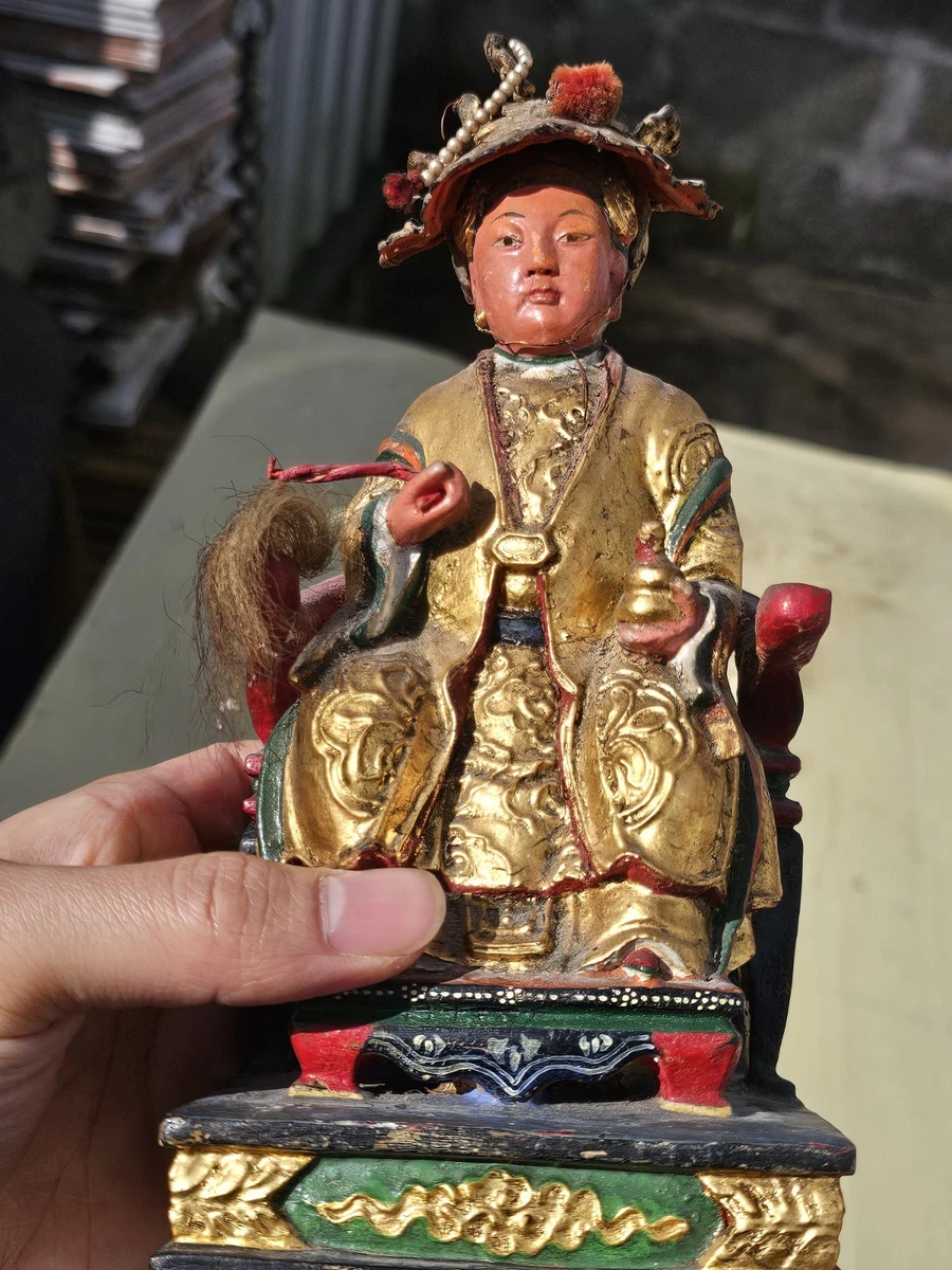 中式木雕在中国风雕像、雕像| eBay