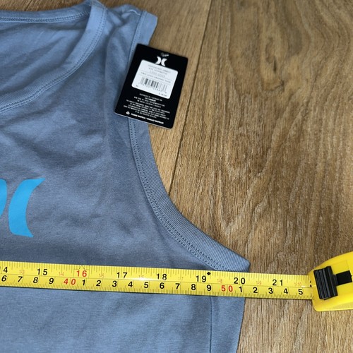 Hurley Men’s Graphic Tank Top Blue Beach Pool Size Medium NEW - Picture 5 of 9