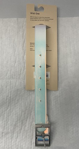 Wild One Adjustable Dog Collar - Large (Neck 15”-18”) - Holographic White Solar - Picture 2 of 2