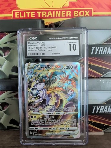 MEWTWO VSTAR Crown Zenith Holo Trainer Gallery #GG44 CGC 10 Pokemon [Nostalgium]