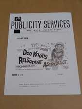 Don Knotts - The Reluctant Astronaut - 1967 UK Film Campaign Book