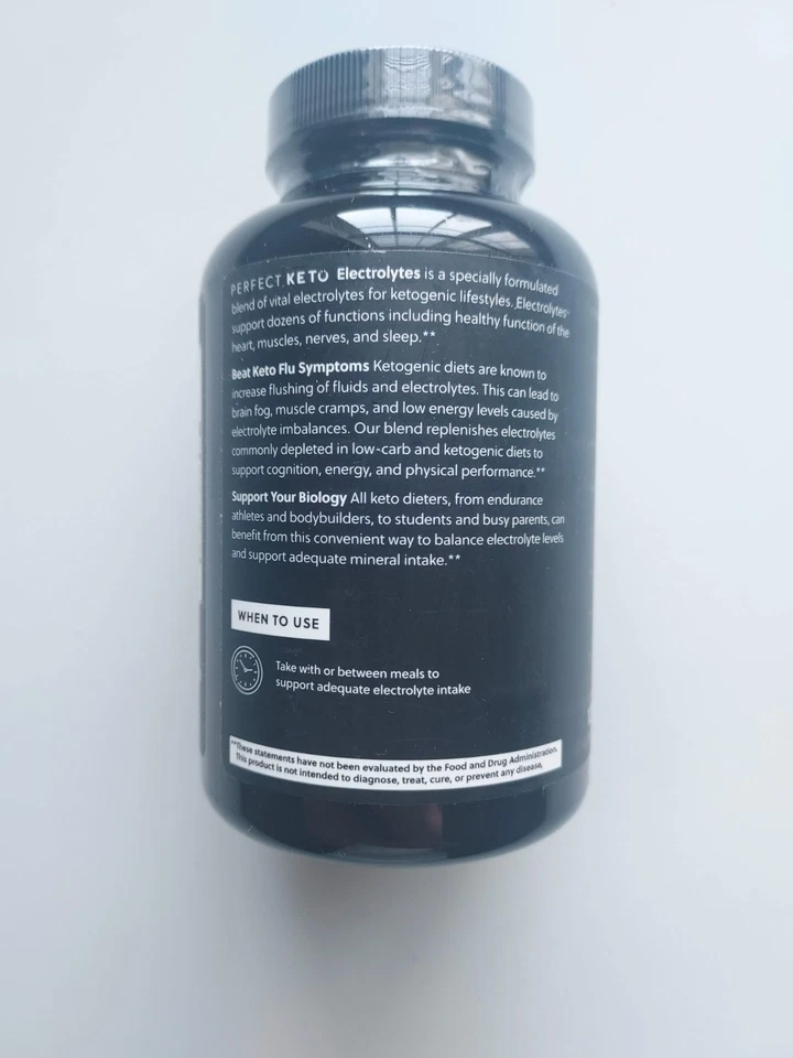 Perfect Keto Electrolytes Supplement 120 Capsules - Keto Low Carb Diet - Image 3 of 4