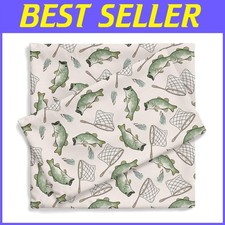 Comfortable  Stylish Twin Baby Sheets: Fitted, Flat, Pillow Case - Gone Fishing