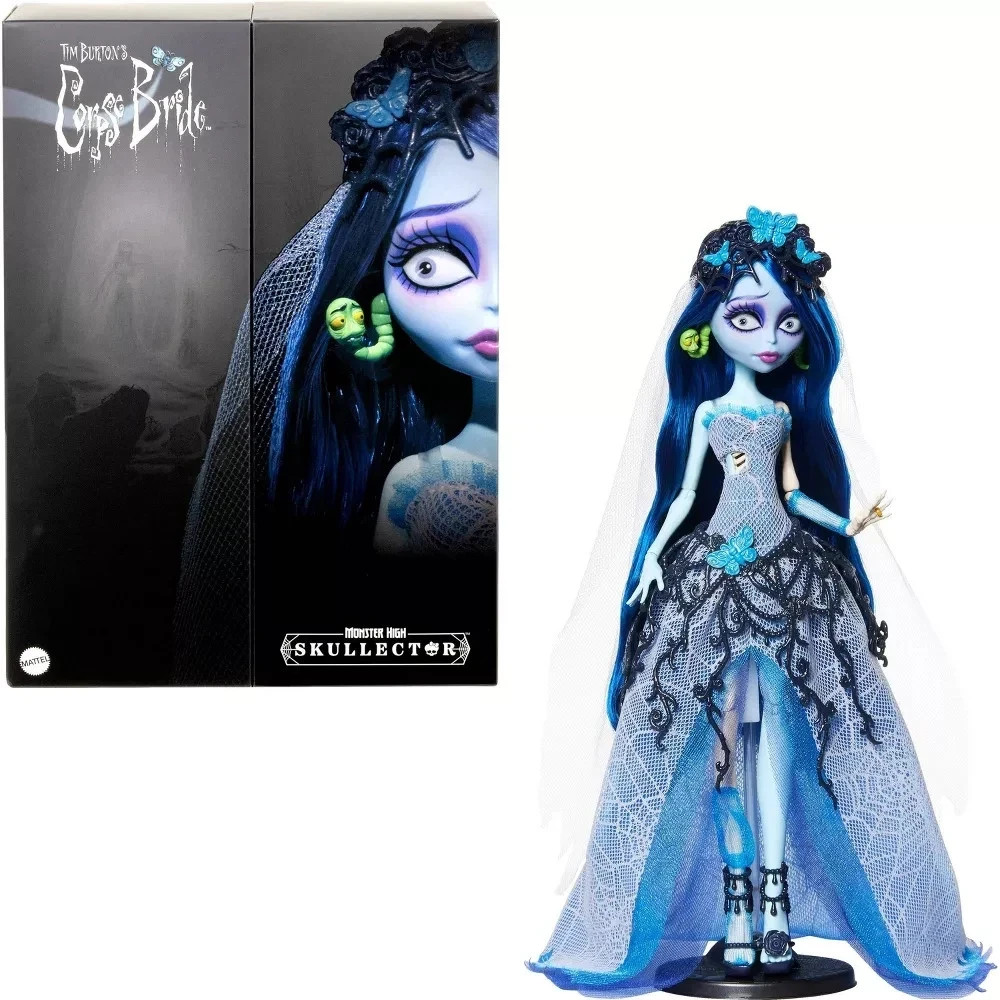 Monster High Tim Burton's Corpse Bride Emily Skullector Doll NEW
