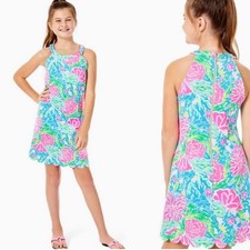 Lilly Pulitzer Girls Sophelia Halter Shift Dress