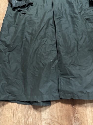 Vintage Chaps Ralph Lauren Lined Trench Coat Mens Size 42L Green - Picture 6 of 9