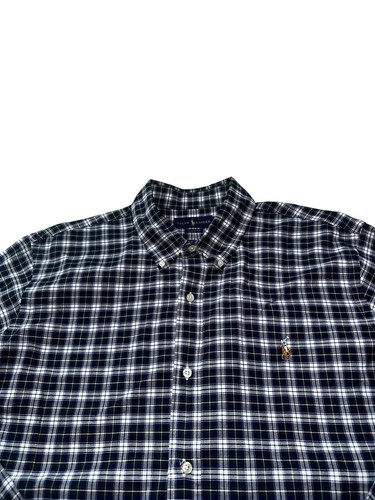 Polo Ralph Lauren Button Down Shirt Mens XL Classic Fit Plaid L/S Flash Pony - Picture 2 of 11