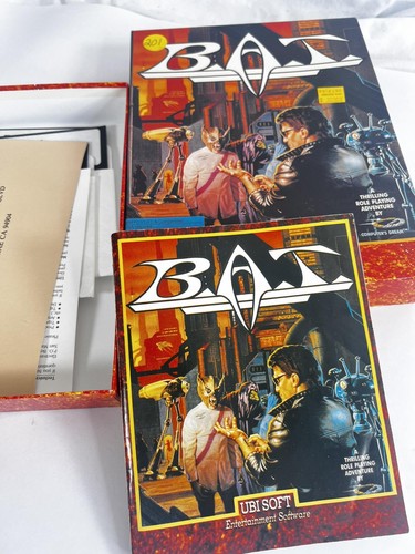 Vintage BAT PC Spiel IBM DOS 5,25" Floppy Big Box RPG Ubisoft 1990 komplett - Bild 15 von 17