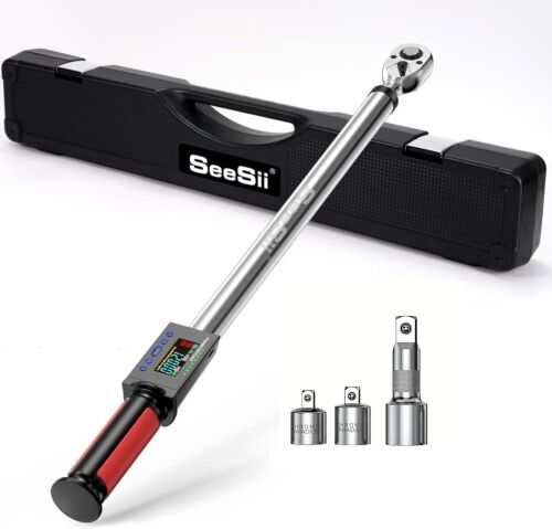 Seesii Digital Torque Wrench 1/2" Drive 17-340N.m Electric Torque Wrench - Bild 1 von 10