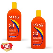 NO-AD SPF 30 Sport Sunscreen Lotion 2 Pack 16oz 2.69 per gallon