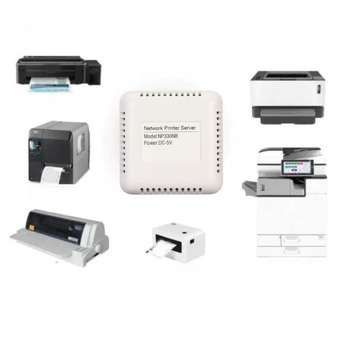 Netzwerk USB 2.0-Druckerserver LAN Print Share Server Drahtloser Druckserver NTS - Afbeelding 17 van 22
