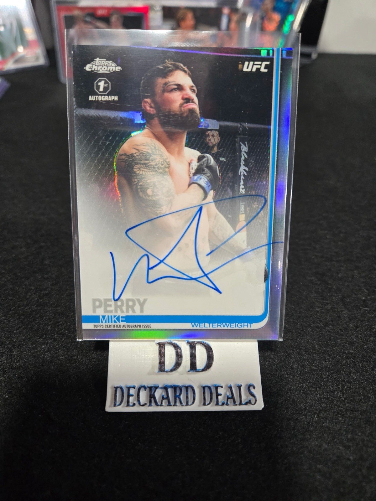 2019 Topps Chrome UFC - Fighter Autographs Mike Perry #FA-MP (AU)