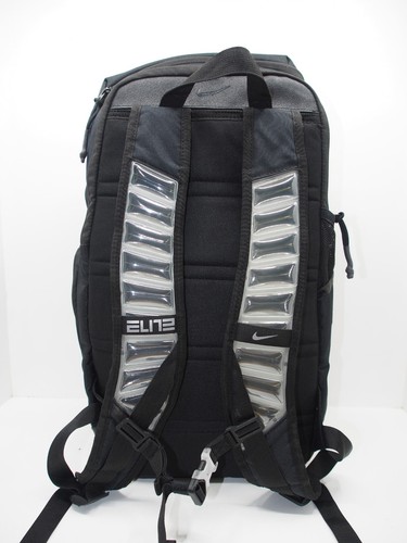 Nike Elite Backpack Duffel Travel Sports Gym BLACK - Picture 4 of 7