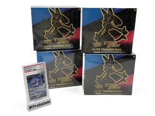 (4) Pokemon Crown Zenith Elite Trainer Box SEALED ETB's FA Suicune V PSA 10