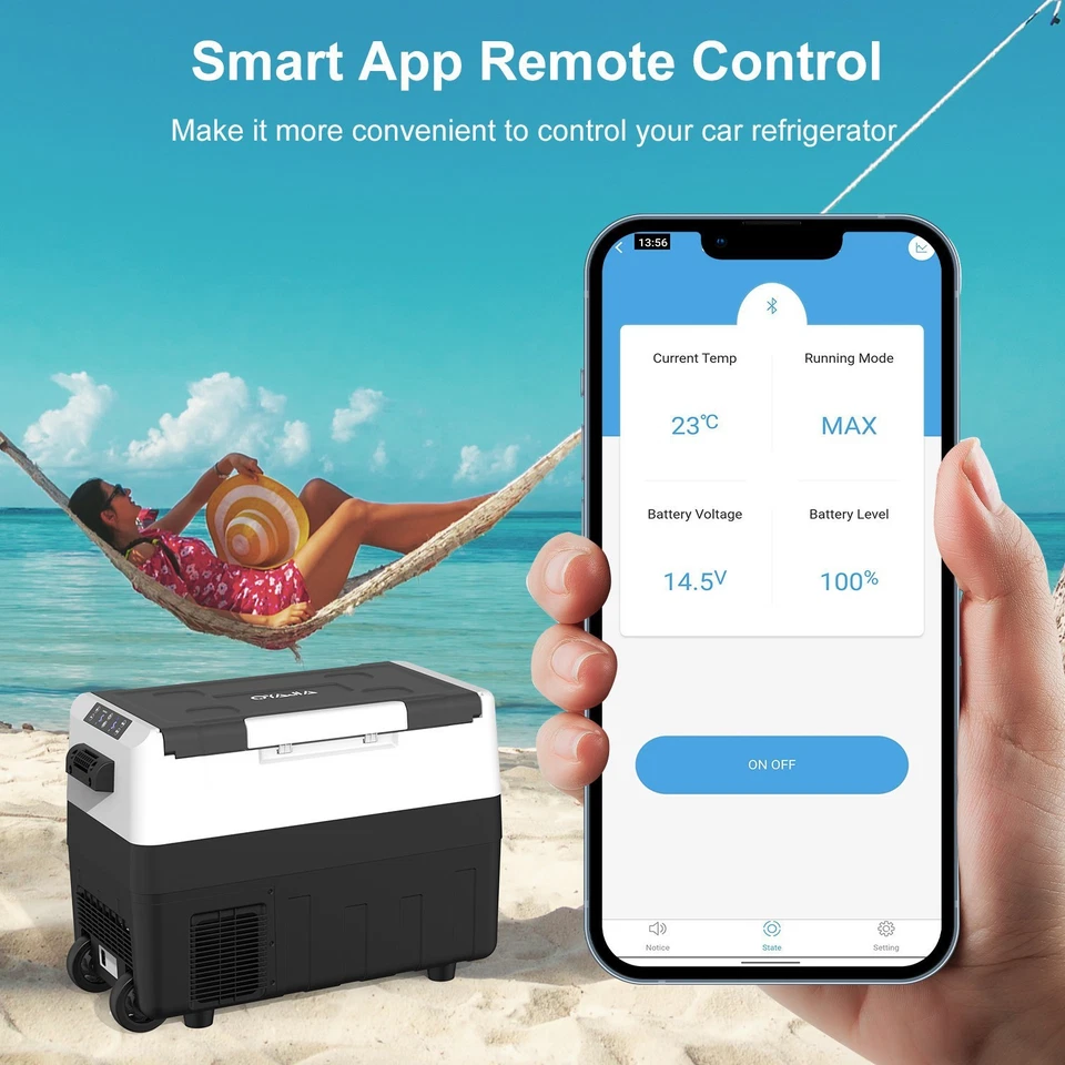 35/45/55L Dual Zone Compressor Car Refrigerator Camping Fridge Freezer DC12V/24V - Image 4 of 4