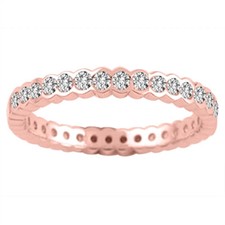 Round Cut Lab-Created 1.50 Ct VVS1 Diamond Engagement Ring 14K Rose Gold Finish