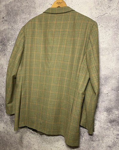 Brioni For Weinberg Zurich VTG Mens Green Multicolor Check Blazer Jacket Sz 58R - Picture 23 of 23