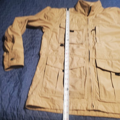 Eddie Bauer Size M Brown Barn Chore Jacket Ripstop Cotton Nylon Gorpcore Fishing - Picture 8 of 11