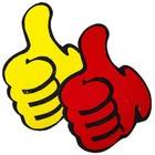 2pcs Praise Thumbs Ornaments Thumbs Up Shape Ornaments Up Decorative Props