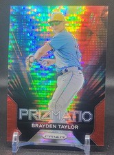 Brayden Taylor 2024 Panini Prizm - Prizmatic Red Pulsar #21 (RC) /399 Rays
