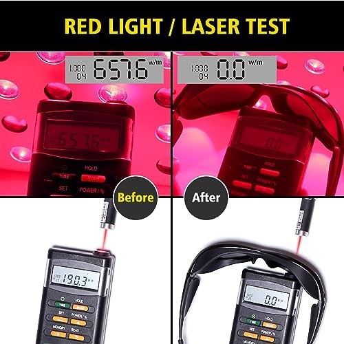 Red Light Therapy Glasses, Eyes Protection for Tanning Goggles, IPL Laser - Bild 3 von 6