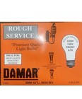 DAMAR Rough Service 350D 100W 130V A19 Light Bulbs Frosted - Box of 4 Bulbs
