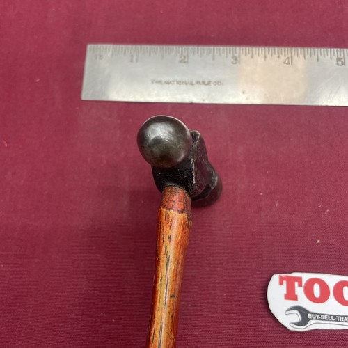 Nice Vintage Plumb 4 Oz. Ball Peen Hammer Original Hickory Handle - Picture 6 of 7