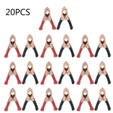 2/10/20x Crocodile Clips Clamps-Battery Electrical Test Insulated-30A
