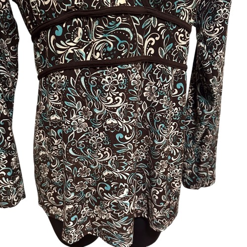 Tomorrow’s Mother XL Umstandstop Blumenmuster V-Ausschnitt Taille zum Binden Stretch Hergestellt in den USA - Bild 7 von 12