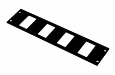 Havis Equipment Bracket with 4 Cutouts for Accessories C-PS-4