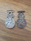 France Lot Of 2 Medals Relief Of The Military Wounded 1864 1866 P2271