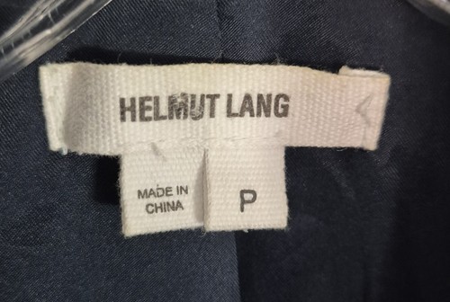Helmut Lang Jacket Lamb Leather Baltic Teal Blue Long Sleeve Size P / XS - Picture 8 of 13