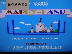 [With box explanation] Famicom Mappy Land