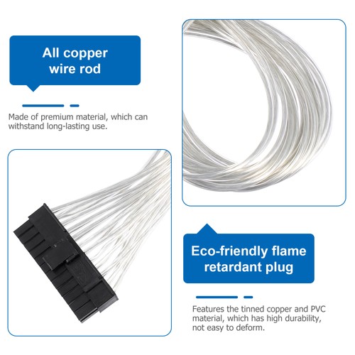 Host Power Extension Cord Cable Extensions Atx 24-pin Adapter Connector - 第 3/12 張圖片