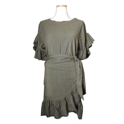 Robe à volants Isabel en ligne Marant Étoile vert olive 55 47503755