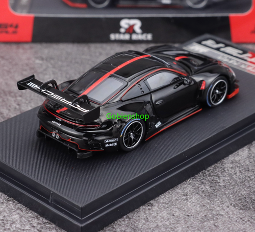 GB SR 1:64 Black 911 GT3 R Racing Sports Model Diecast Collect Car - Picture 3 of 11